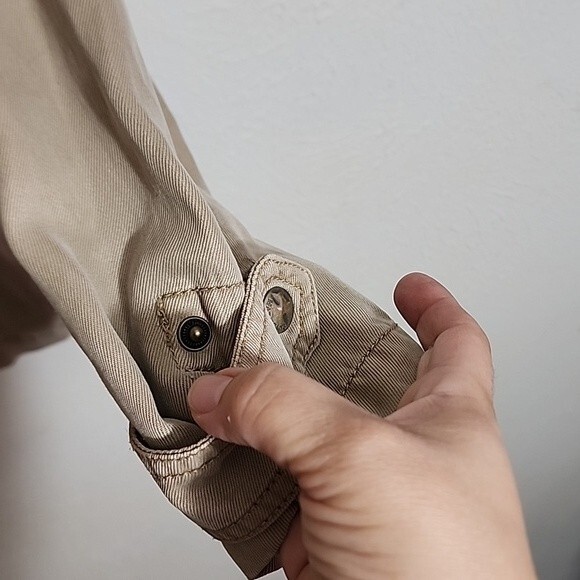 Max Jeans beige plus size utility jacket size 1X - Picture 3 of 10